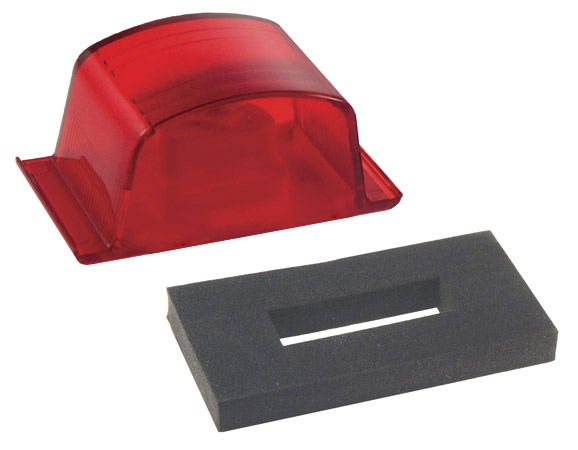 Grote Industries - 46092 – Small Square PC-Rated Clearance Marker Light, Red