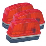 school bus rectangular marker light red bulk