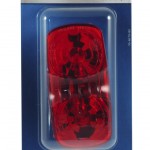 two bulb square corner clearance marker light retail red duramold