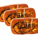 two bulb square corner clearance marker light bulk yellow duramold