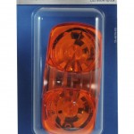 two bulb square corner clearance marker light duramold yellow retail