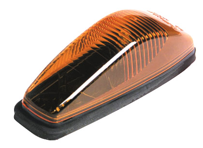 Grote Industries - 46813 – Small Aerodynamic Cab Marker Light, w/out Chrome Bezel, Yellow