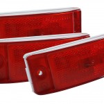 sealed turtleback ii clearance marker light reflector red bulk