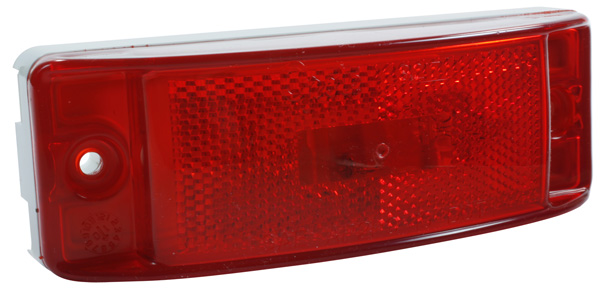 Grote Industries - 46872 – Sealed Turtleback® II Clearance Marker Light, Built-In Reflector, Red