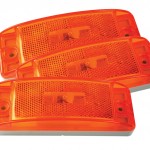 Sealed Turtleback® II Clearance/Marker Light reflector yellow bulk