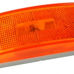 Sealed Turtleback® II Clearance/Marker Light, Built-In Reflector, Yellow