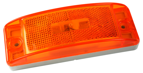 Grote Industries - 46873 – Sealed Turtleback® II Clearance Marker Light, Built-In Reflector, Yellow