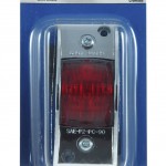 chrome armored clearance marker light red retail