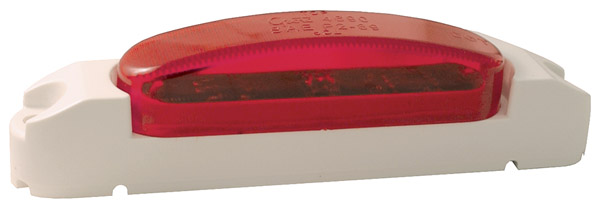 Grote Industries - 46902 – SuperNova® Thin-Line LED Clearance Marker Light, Red Lens, White Body