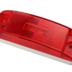 supernova sealed turtleback ii led clearance marker light reflector red bulk male