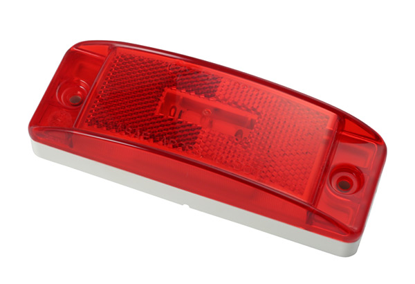 Grote Industries - 47072-3 – SuperNova® Sealed Turtleback® II LED Clearance Marker Light, Built-in Reflector, Male Pin, Red, Bulk Pack