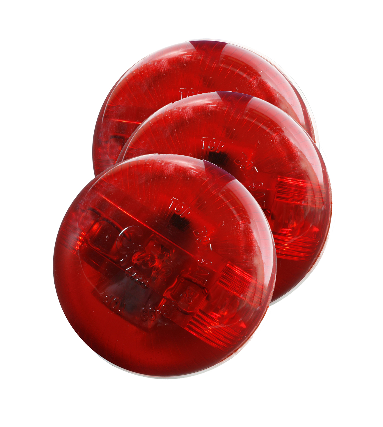 Grote Industries - 47232-3 – SuperNova® 2 1/2″ PC Rated, LED Clearance Marker Light, Red, Bulk Pack