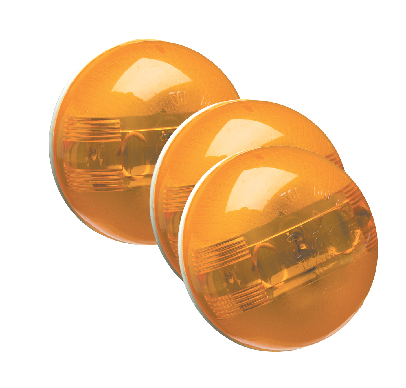 Grote Industries - 47233-3 – SuperNova® 2 1/2″ PC Rated, LED Clearance Marker Light, Yellow, Bulk Pack
