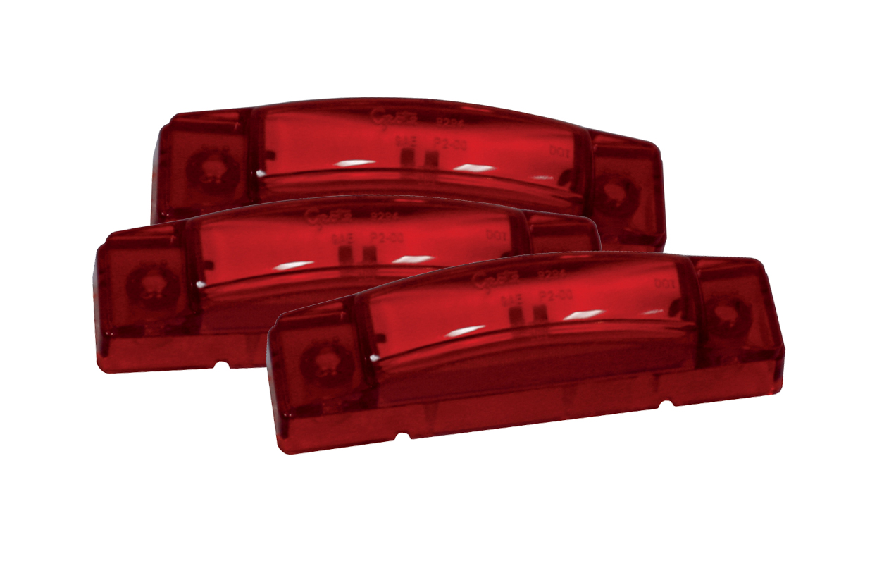 Grote Industries - 47242-3 – SuperNova® 3″ Thin-Line LED Clearance Marker Light, Red, Bulk Pack