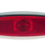 supernova low profile led clearance marker light bezel red