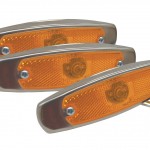 supernova low profile led clearance marker light bezel yellow yellow
