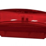 supernova thin line led clearance marker light 24v red