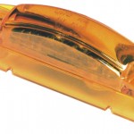 supernova thin line led clearance marker light 24v yellow