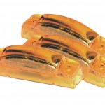 supernova thin line led clearance marker light 24v yellow bulk