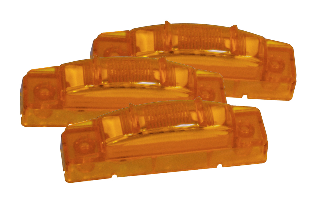 Grote Industries - 47463-3 – SuperNova® 3″ Thin-Line LED Clearance Marker Light, PC Rated, Yellow, Bulk Pack