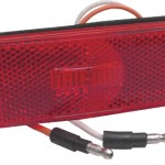 Sealed Rectangular LED Clearance Marker Light, Red