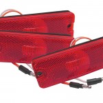 Sealed Rectangular LED Clearance Marker Light bulk red