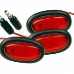 Red LED Clearance Marker Lights With Grommet.