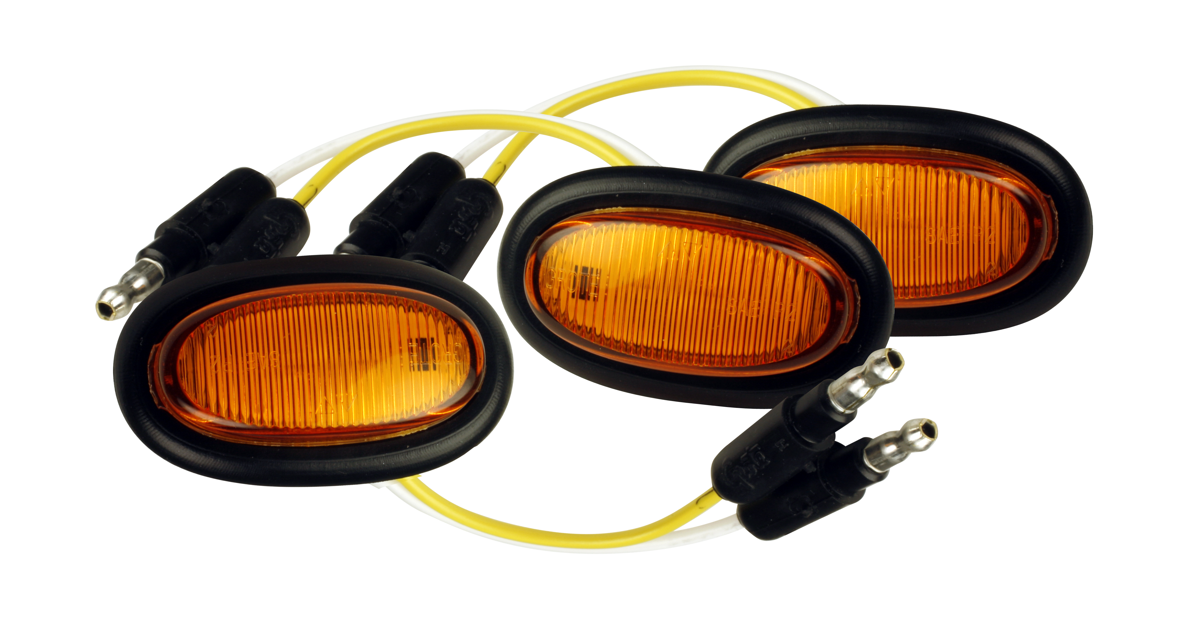 Grote Industries - 47963-3 – MicroNova® LED Clearance Marker Light, w/ Grommet, Yellow, Bulk Pack