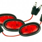 Red LED Clearance Marker Lights With Grommet.