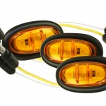 Yellow LED Clearance Marker Lights With Grommet.