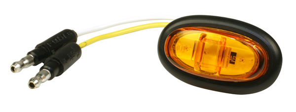 Grote Industries - 47973 – MicroNova® LED Clearance Marker Light, PC Rated, w/ Grommet, Yellow