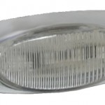 micronova led clearance marker light chrome red clear