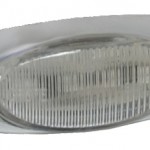 Yellow Or Clear LED Clearance Marker Light With Chrome Bezel.