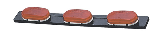 Grote Industries - 49072 – Low-Profile Bar Light, Oval Style, Red