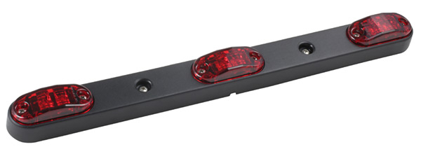 Grote Industries - 49212-5 – 2 1/2″ Oval LED Light Bars, Red, Retail Pack