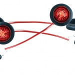 Micronova® Dot Red LED Clearance Marker Lights With Grommet.