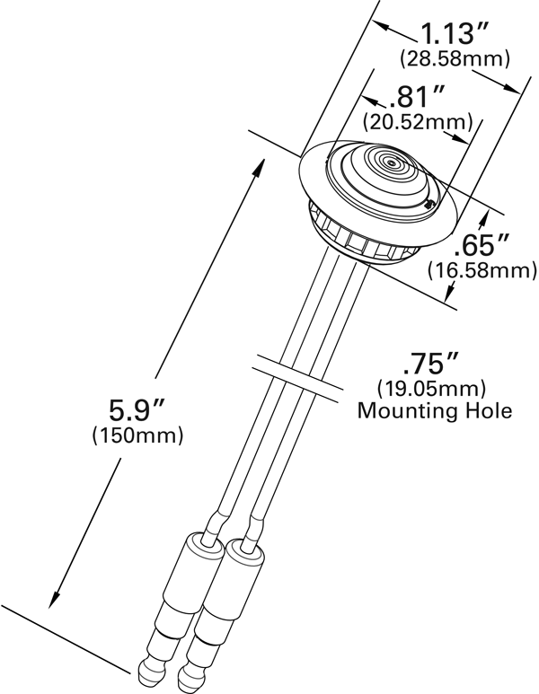 Grote Industries - MicroNova® Dot LED Clearance Marker Light, w/ Grommet