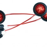 MicroNova® Dot Red LED Clearance Marker Lights With Grommet.