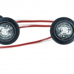 MicroNova® Dot White LED Clearance Marker Lights With Grommet.