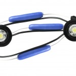 MicroNova® Dot White 24 Volt LED Clearance Marker Lights With Grommet.