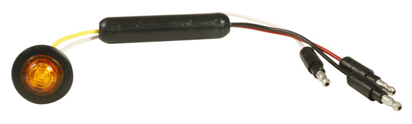 Grote Industries - 49363 – Dual Intensity MicroNova® Dot LED Clearance Marker Light, Standard w/ Grommet, Yellow