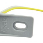 MicroNova® Dot Yellow LED Clearance Marker Light With Gray Adapter Bracket.