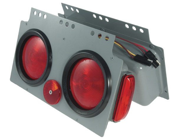 Grote Industries - 51022 – Stop Tail Turn 4″ Light Power Module with Side Marker, RH, Red