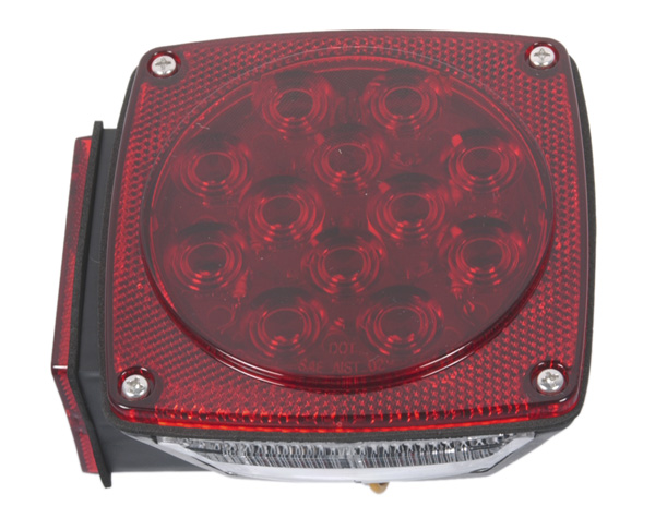 Grote Industries - 51992 – Submersible LED Trailer Lighting Kit, LH Stop Tail Turn, Replacement, Red