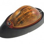 small aerodynamic combination marker side turn light yellow black base