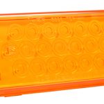 supernova oval led stop tail turn light 24 volts yellow