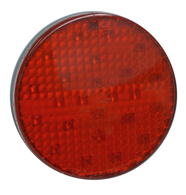 Grote Industries - 52162 – SuperNova® 4″ Full-Pattern LED Stop Tail Turn Light, Grommet Mount, Male Pin, 24V, Red