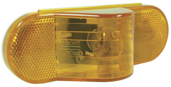 Grote Industries - 52193 – Economy Oval Side Turn Marker Light, Yellow