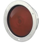 economy stainless steel light double contact red