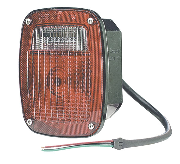 Grote Industries - 52602 – Torsion Mount® Two-Stud Dodge® Stop Tail Turn Light, Red